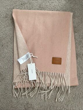VINCE Cashmere Merino Wool Fringe Scarf